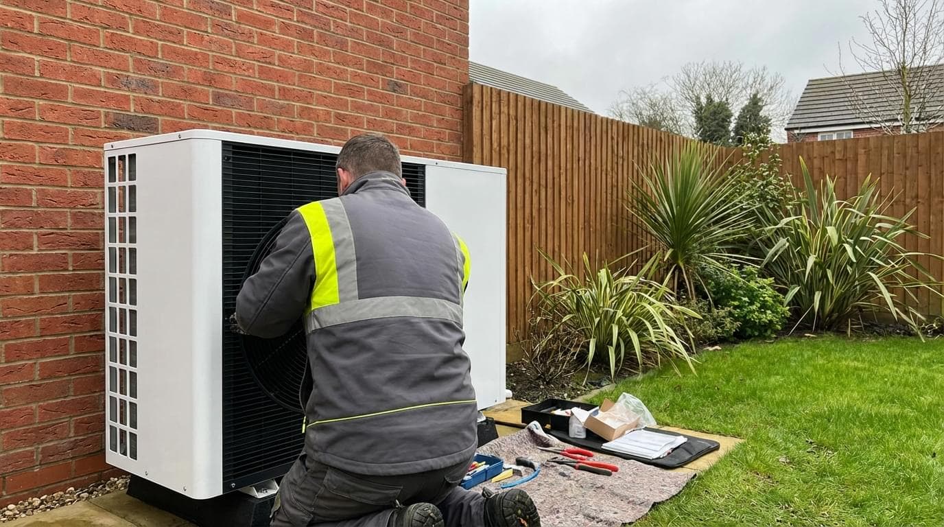 Professional heat pump installation by MCS certified engineers